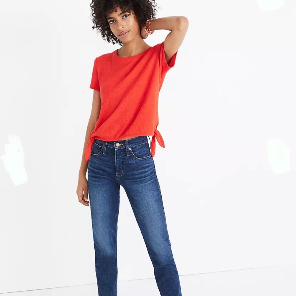 Madewell Texture & Thred Modern Side-Tie Top